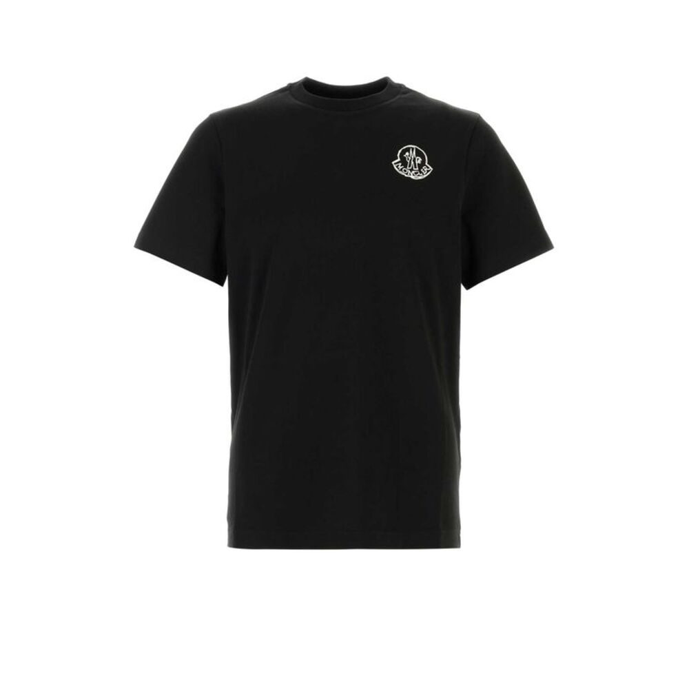 Moncler Men Black Cotton T-Shirt